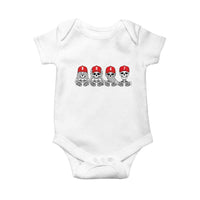 86 47 Subtle Anti FDT Baby Onesie Funny Skeleton Wearing Hat Sarcastic Political