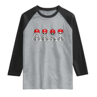 86 47 Subtle Anti FDT Raglan Shirt Funny Skeleton Wearing Hat Sarcastic Political