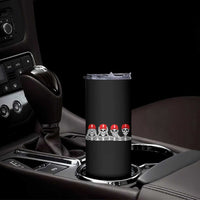 86 47 Subtle Anti FDT Skinny Tumbler Funny Skeleton Wearing Hat Sarcastic Political
