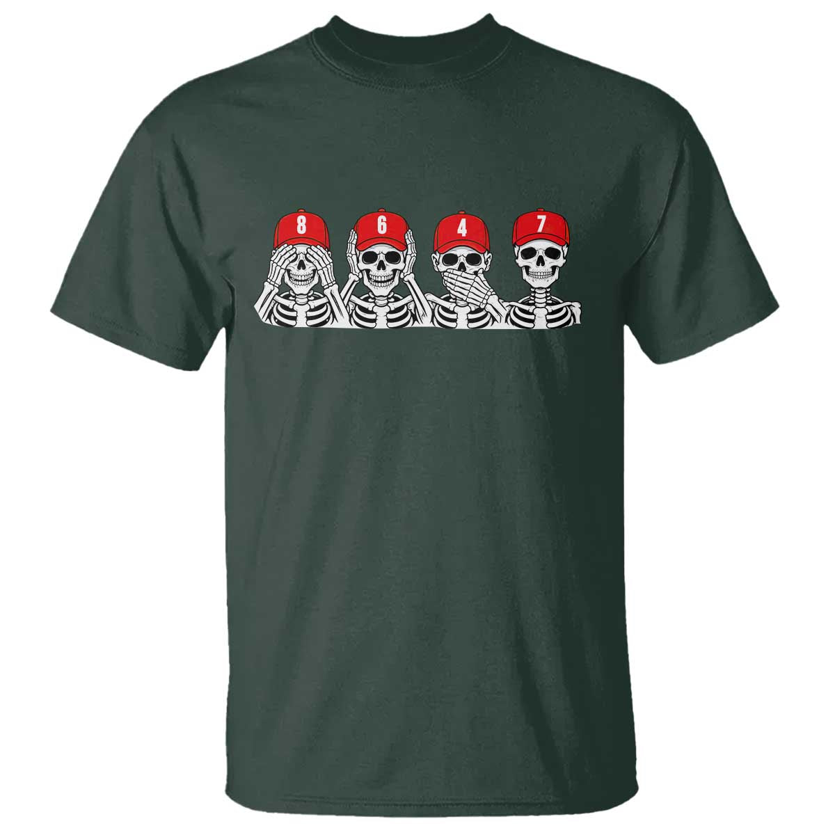 86 47 Subtle Anti FDT T Shirt Funny Skeleton Wearing Hat Sarcastic Political