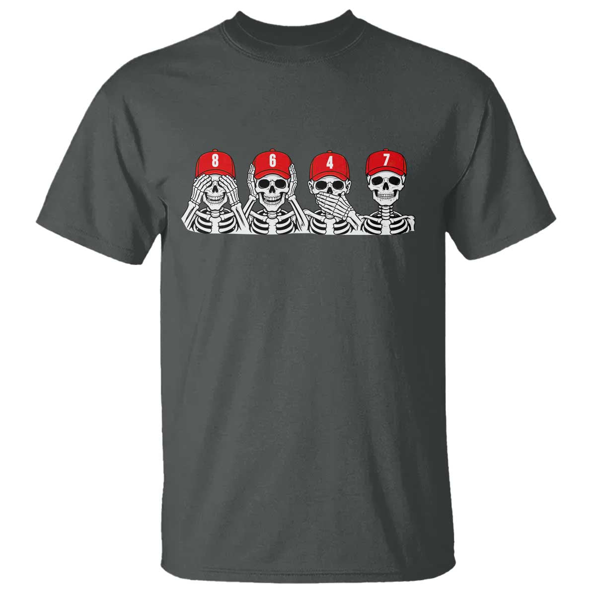 86 47 Subtle Anti FDT T Shirt Funny Skeleton Wearing Hat Sarcastic Political