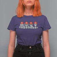 86 47 Subtle Anti FDT T Shirt For Women Funny Skeleton Wearing Hat Sarcastic Political