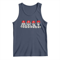 86 47 Subtle Anti FDT Tank Top Funny Skeleton Wearing Hat Sarcastic Political