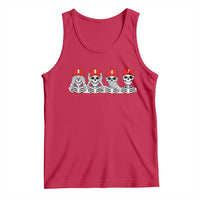86 47 Subtle Anti FDT Tank Top Funny Skeleton Wearing Hat Sarcastic Political