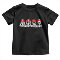 86 47 Subtle Anti FDT Toddler T Shirt Funny Skeleton Wearing Hat Sarcastic Political