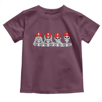 86 47 Subtle Anti FDT Toddler T Shirt Funny Skeleton Wearing Hat Sarcastic Political