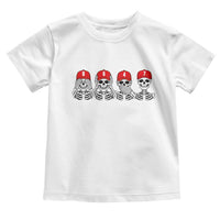 86 47 Subtle Anti FDT Toddler T Shirt Funny Skeleton Wearing Hat Sarcastic Political