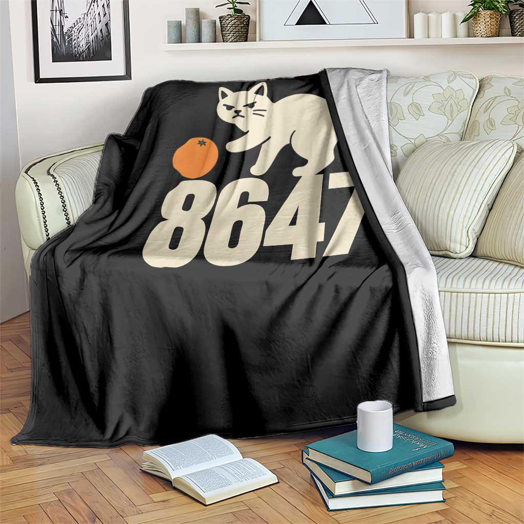 8647 FDT Throw Blanket Funny Cat Political Meme