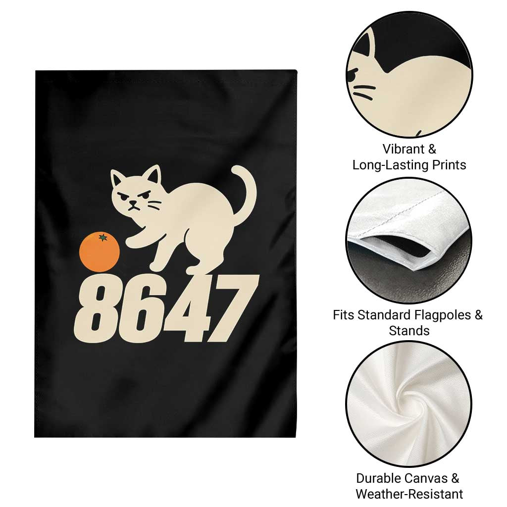 8647 FDT Garden Flag Funny Cat Political Meme