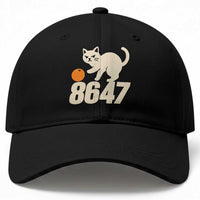 8647 FDT Baseball Cap Funny Cat Political Meme