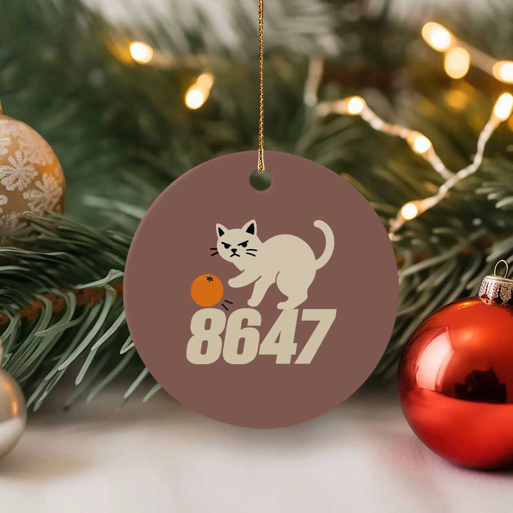8647 FDT Ceramic Ornament Funny Cat Political Meme