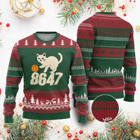 8647 FDT Ugly Christmas Sweater Funny Cat Political Meme