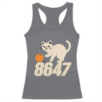 8647 FDT Racerback Tank Top Funny Cat Political Meme