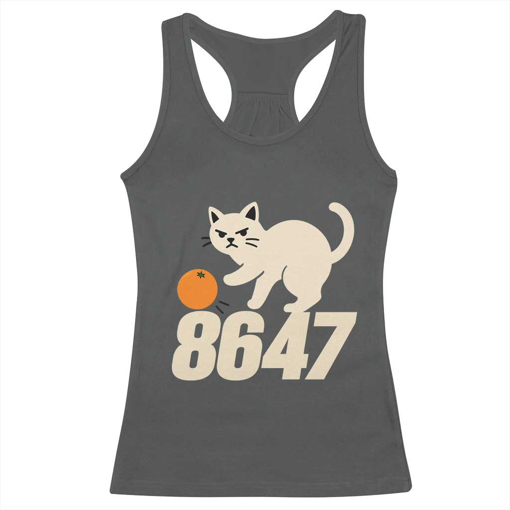 8647 FDT Racerback Tank Top Funny Cat Political Meme