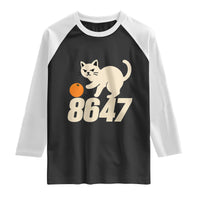 8647 FDT Raglan Shirt Funny Cat Political Meme