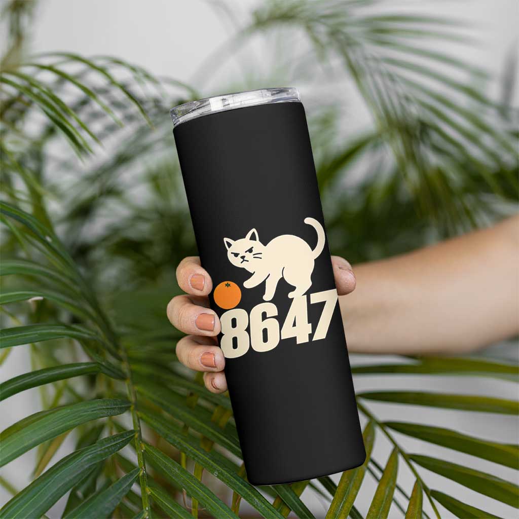 8647 FDT Skinny Tumbler Funny Cat Political Meme