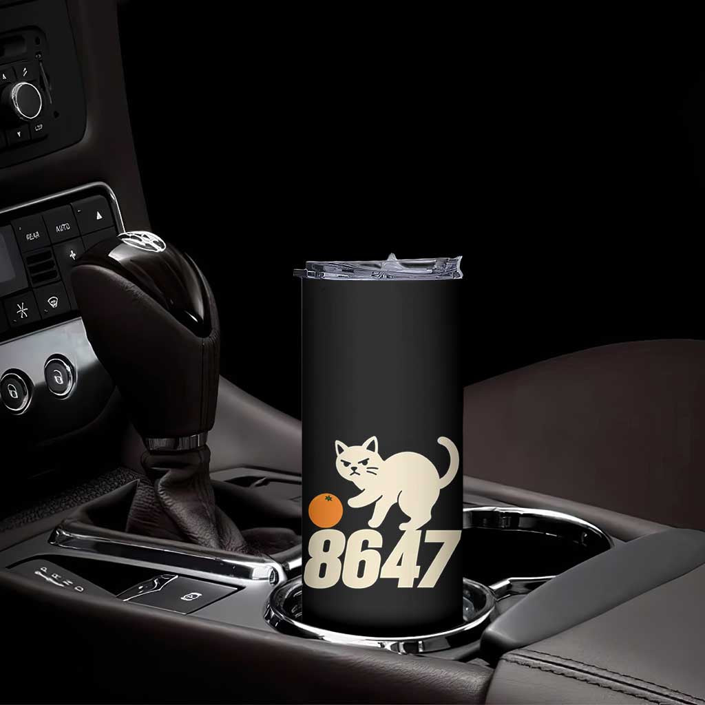 8647 FDT Skinny Tumbler Funny Cat Political Meme