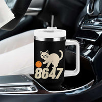 8647 FDT Tumbler With Handle Funny Cat Political Meme