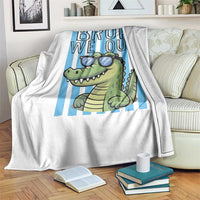 Bruh We Out Alligator Throw Blanket Last Day of School Teacher