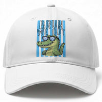 Bruh We Out Alligator Baseball Cap Last Day of School Teacher