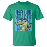 Bruh We Out Alligator T Shirt Last Day of School Teacher