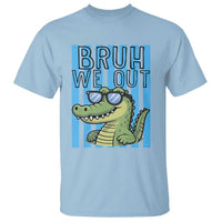 Bruh We Out Alligator T Shirt Last Day of School Teacher