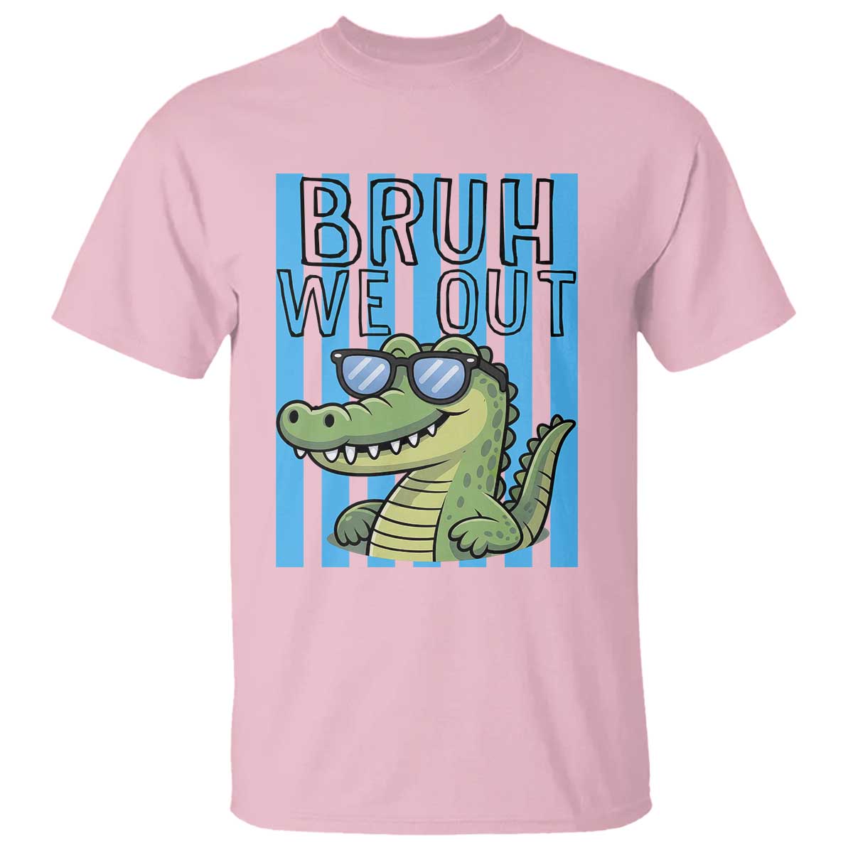 Bruh We Out Alligator T Shirt Last Day of School Teacher