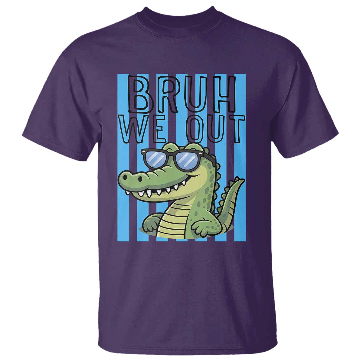 Bruh We Out Alligator T Shirt Last Day of School Teacher