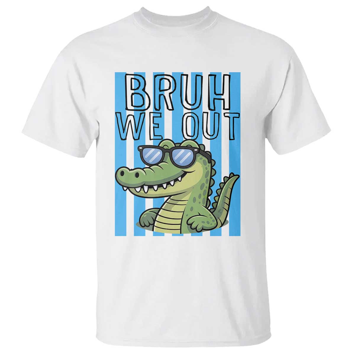 Bruh We Out Alligator T Shirt Last Day of School Teacher