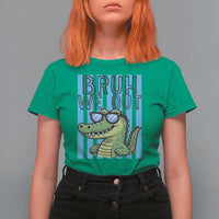 Bruh We Out Alligator T Shirt For Women Last Day of School Teacher