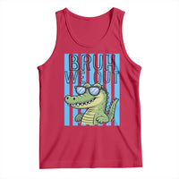 Bruh We Out Alligator Tank Top Last Day of School Teacher