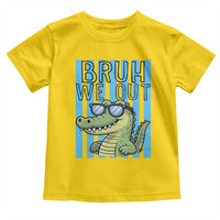 Bruh We Out Alligator Toddler T Shirt Last Day of School Teacher