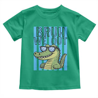 Bruh We Out Alligator Toddler T Shirt Last Day of School Teacher