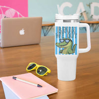 Bruh We Out Alligator Tumbler With Handle Last Day of School Teacher