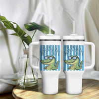 Bruh We Out Alligator Tumbler With Handle Last Day of School Teacher