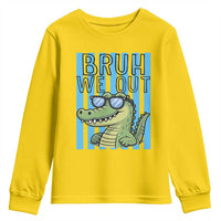 Bruh We Out Alligator Youth Sweatshirt Last Day of School Teacher