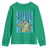 Bruh We Out Alligator Youth Sweatshirt Last Day of School Teacher