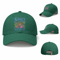 School's Out For Summer Baseball Cap Funny Raccoon Last Day of School Teacher