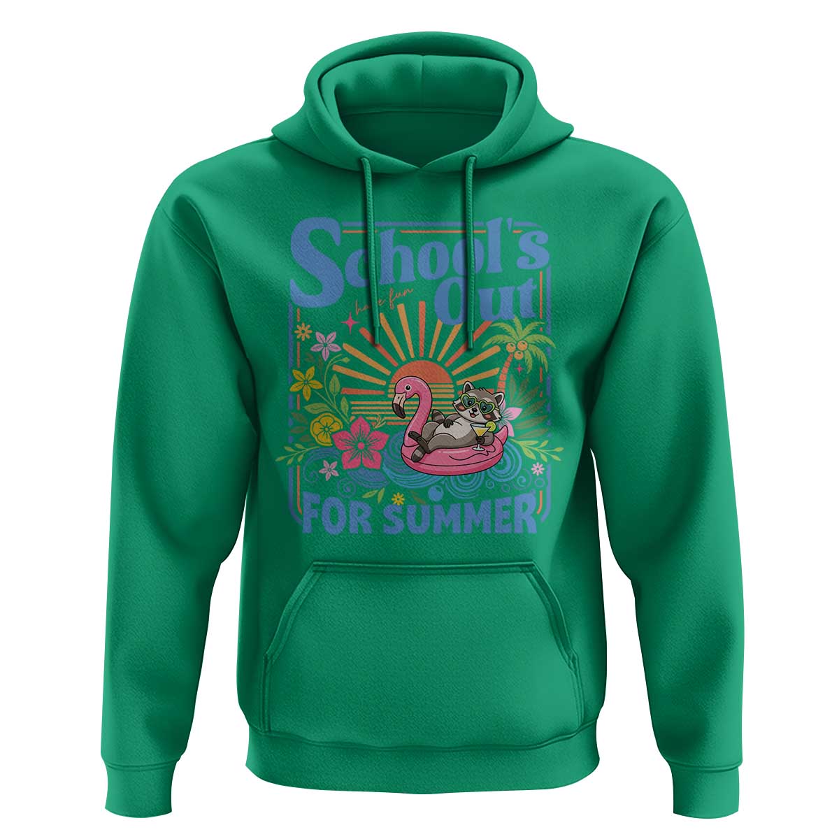 School's Out For Summer Hoodie Funny Raccoon Last Day of School Teacher