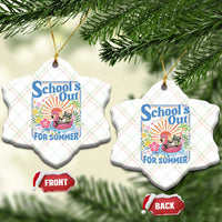 School's Out For Summer Ceramic Ornament Funny Raccoon Last Day of School Teacher