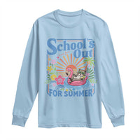 School's Out For Summer Long Sleeve Shirt Funny Raccoon Last Day of School Teacher