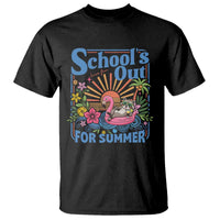 School's Out For Summer T Shirt Funny Raccoon Last Day of School Teacher