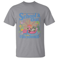 School's Out For Summer T Shirt Funny Raccoon Last Day of School Teacher