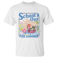 School's Out For Summer T Shirt Funny Raccoon Last Day of School Teacher