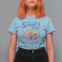 School's Out For Summer T Shirt For Women Funny Raccoon Last Day of School Teacher