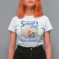 School's Out For Summer T Shirt For Women Funny Raccoon Last Day of School Teacher
