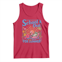 School's Out For Summer Tank Top Funny Raccoon Last Day of School Teacher