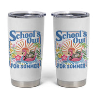 School's Out For Summer Tumbler Cup Funny Raccoon Last Day of School Teacher