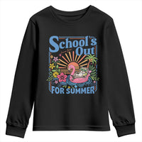 School's Out For Summer Youth Sweatshirt Funny Raccoon Last Day of School Teacher