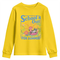 School's Out For Summer Youth Sweatshirt Funny Raccoon Last Day of School Teacher